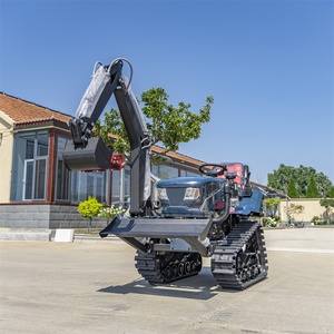 New <b>Ride</b>-<b>on</b> Mini Tracked Tractor Tiller Rotary Agricultural with <b>Digger</b> Function - Product Image 4