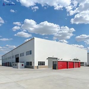 Estructura de Acero Ligero Galvanizado Prefabricada, Personalizable, Taller Industrial Metálico, Edificio de Almacenamiento, Kit de Hangar Prediseñado - Product Image 1