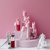Vente en gros de tubes à gloss à lèvres en plastique transparent de haute qualité de 4 ml, 6 ml et 10 ml avec tubes à gloss à lèvres créatifs DIY assortis, emballage cosmétique
