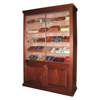 Kuangxing Großraum-Zigarrenvitrine mit Doppeltür, 4000er Kapazität, LED-Beleuchtung, Holz-Zigarren-Humidor-Display-Box-Schrank für Geschäfte