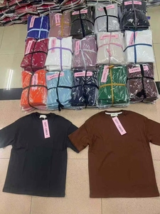 T-shirts en coton épais pour hommes, déstockage, vente en gros, vêtements <span class=keywords><strong>de</strong></span> haute qualité en gros pour l'été - Product Image 2