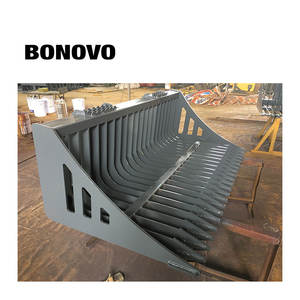 BONOVO Skeleton <span class=keywords><strong>Bucket</strong></span> Skid Steer Attachment 60-84 Inch Rock <span class=keywords><strong>Bucket</strong></span> - Product Image 2