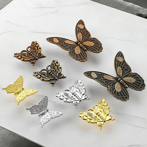 Butterfly Zinc Alloy Drawer Handle Chinese Style Easy Installation For <b>Cabinet</b> Door Furniture <b>Knob</b> - Product Image 2