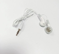 Earphone dan headphone kabel sekali pakai, headset nirkabel ponsel bebas genggam untuk penerbangan