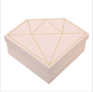 Tiktok Christmas Gift Diamond Shape Box Wedding Jewelry Bridesmaid Lip Gloss Boxes Packaging Christmas Decoration Gift Box