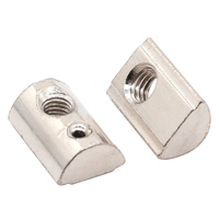 Écrous à ressort à billes élastiques de type européen en acier nickelé M3 M4 M5 M6 M8 pour profilés en aluminium 20/30/40/45