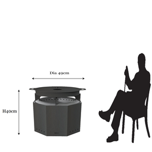 Nuevo Diseño Premium, Mueve <span class=keywords><strong>Leña</strong></span> de Forma Segura en Interiores y Exteriores, Chimenea de <span class=keywords><strong>Leña</strong></span> para Exteriores, Fogata para Exteriores, Económica - Product Image 3