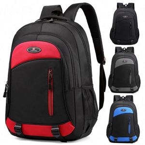 <b>Large</b> Fashion Waterproof School <b>Backpack</b> 17 Inch Nylon Zipper Unisex Teenagers 20-36L Capacity Physiological Curve Back Interior - Product Image 1