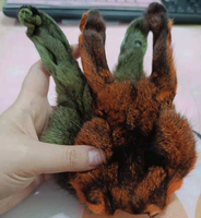 Masques de lièvre naturels avec oreilles pour la pêche à la mouche, matériel de montage de mouches, fourrure de lapin pour la pêche à la mouche à la truite