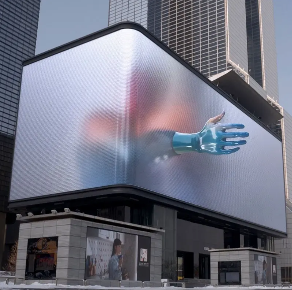Full Color Customizable Led Video Wall Screen P8 P10 Outdoor Waterproof Led Digital Billboard Outdoor Nake Eye 3d Led Display