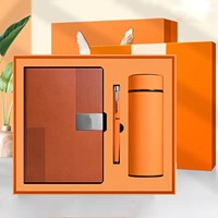 Articles cadeaux d'entreprise de luxe en gros : Carnet, thermos, ensemble cadeau personnalisable avec stylo et bouteille