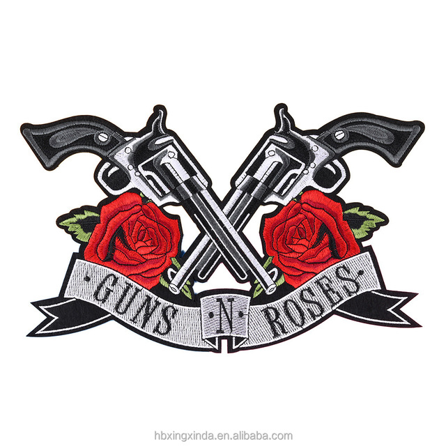 Custom-made Eco-Friendly Iron-On Punk Motorcycle Band Logo Embroidery Patches & Stickers for Men's Denim Jackets and Hats