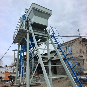 Stationäre HZS50 50 m3/H Schaufel förderer Beton mischa nlage mit voll automatischer Computers teuerung - Product Image 4
