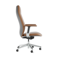 Meubles de bureau modernes, chaises de bureau de direction ergonomiques de luxe en cuir pivotantes pour PDG