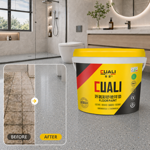 Pintura Epóxica Autonivelante con Arena de Color para Renovación de Pisos de Baños y Cocinas - Product Image 1