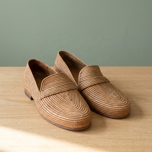 Mocassins en raphia respirants faits à la main unisexes tendance avec doublure en coton pour toutes les saisons - Product Image 2