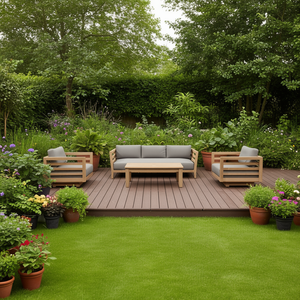 Conjunto de Sofá y Sillón Giratorio Cordona D0100XFCHR2 para Jardín y Entretenimiento al Aire Libre - Product Image 2