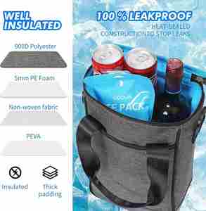 High Capacity Thermal Bag Cooler Bag Portable Camping Picnic Outdoor Traveling Accessory Universal Wine Bottle Insulated Bag - Product Image 3