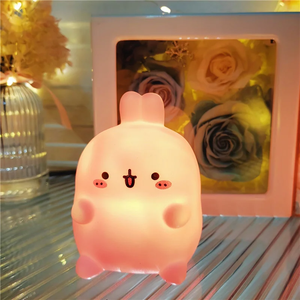 Luminar LED Veilleuse Enfants Pépinière Mignon Lapin Lumière Silicone Pépinière Veilleuse pour Bébé Enfant - Product Image 2