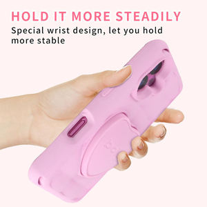 เคสโทรศัพท์กันกระแทก HGD Air-bag Support สีชมพู-ดำ รุ่นหรู สำหรับ iPhone 15 Pro Max 17 16 15 14 13 12 11 Pro Max Plus - Product Image 3