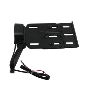 Soporte de matrícula de montaje <span class=keywords><strong>lateral</strong></span> LED para motocicleta, telescópico plegable para Harley Sportster XL 883 1200 2004-2016 - Product Image 5