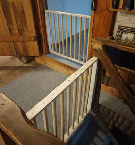 Barrière de sécurité pour bébé pliable pour chambre à coucher, parc pour bébé, garde-corps d'escalier personnalisé, porte demi-hollandaise, clôture pour bébé en bois massif, montage facile - Product Image 5