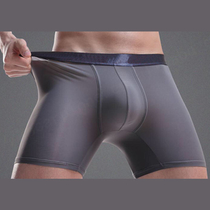 Sous-vêtement respirant en viscose tricoté et extensible pour hommes, boxer personnalisé en usine - Product Image 6