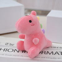 Pendentifs en peluche de dinosaure miniature de 12 cm, personnalisés, de différentes couleurs, super doux, pour sacs