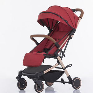 Babyfond Infant Push Pram Luxury Travel System With One Hand Folding Stroller Combos for Babies and Toddlers <b>Trolley</b> - Product Image 2