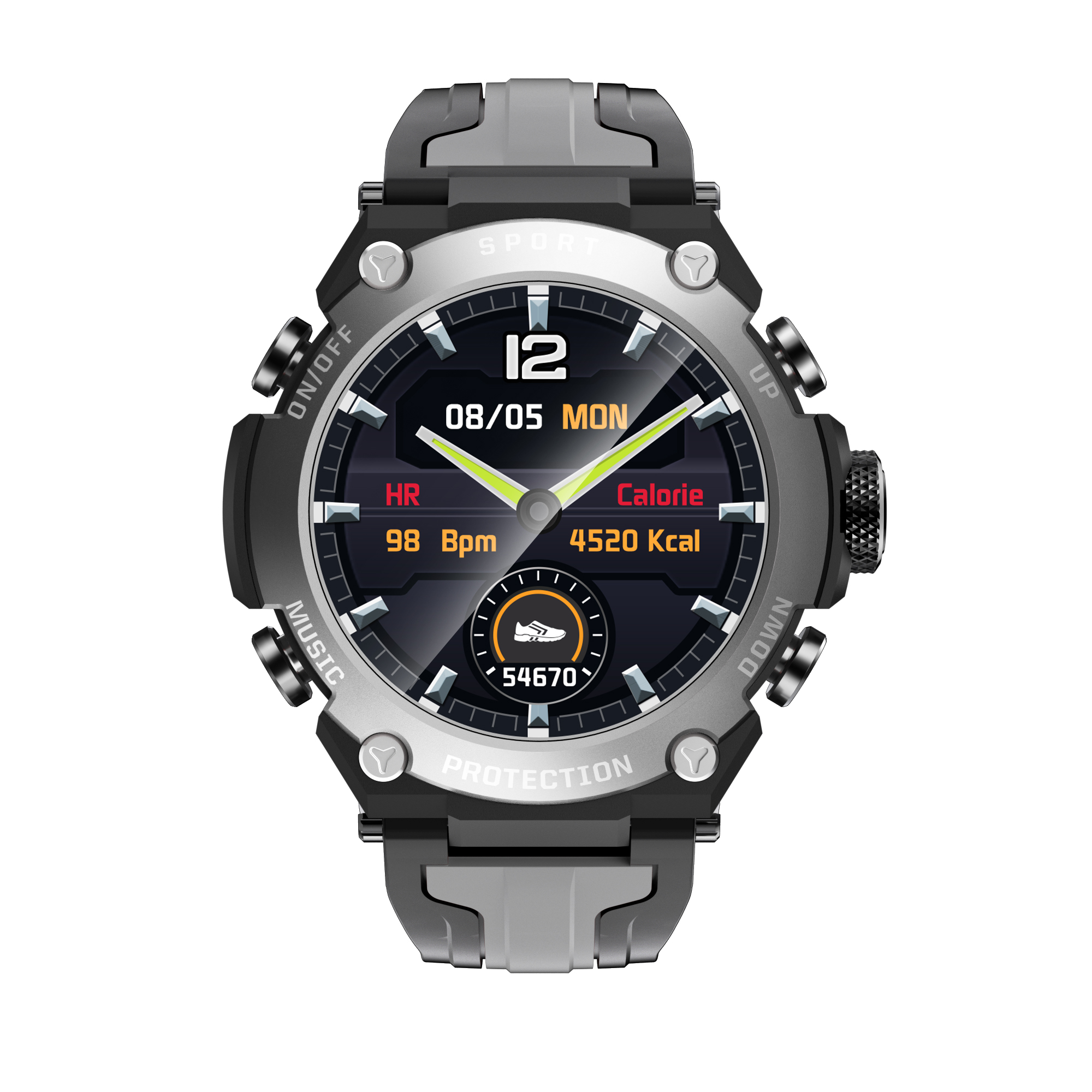 Montre intelligente à écran tactile complet, IP67, appel BT, fréquence cardiaque, contrôle ECG, bracelet intelligent pour Casio, iOS, qualité supérieure