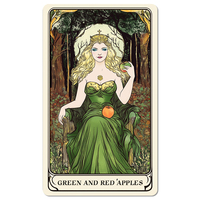 Tarot personnalisé pour adultes à bords dorés argent/or prédictif OEM prix d'usine papier d'impression Tarot 78 cartes Deck avec guide