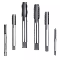 Jeu de tarauds et filières métriques en titane à pointe spirale M10-M14 HSS pour filetage droit, 110 pièces
