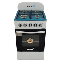 Cuisinière à gaz Xunda 20 pouces à 4 brûleurs, autoportante, avec four intégré, cuisinière à gaz avec four