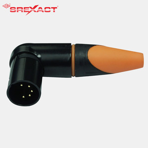 Conectores XLR duraderos de 90 grados de 5 pines con contactos de latón Carcasa de aleación de zinc chapada en oro para aplicaciones de audio y video - Product Image 3