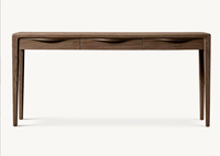Console moderne en bois de chêne massif avec tiroirs de rangement pour villa, appartement, hôtel, salon