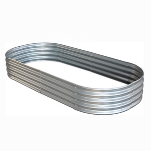 Bacs à fleurs et jardinières surélevées galvanisées, kit de jardinières surélevées, vente en gros à bas prix pour jardin extérieur - Product Image 1