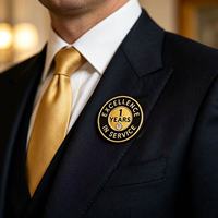 Badge en émail de reconnaissance pour employé : Distinction de service de 1 an d'expérience en matière d'excellence