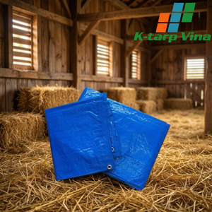 Woven coated PE tarpaulin sheet Heavy Duty Waterproof for Building Covering and Agriculture Applications - Product Image 1