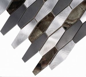 De aluminio cepillado de línea mosaico de baldosas de <span class=keywords><strong>Metal</strong></span> - Product Image 6