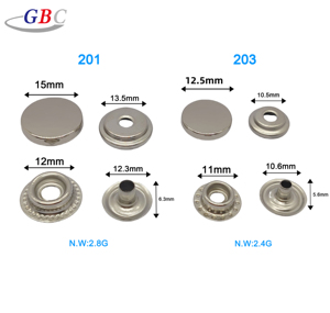 2025 nóng bán 15mm Kim loại hợp kim <span class=keywords><strong>Snap</strong></span> Nút #201/203 4 phần nút <span class=keywords><strong>Snap</strong></span> cho áo khoác - Product Image 2