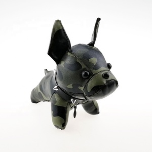 Cadeaux de Noël de luxe pour femmes, souvenirs, logo personnalisé, bouledogue français en cuir et cuir PU, <span class=keywords><strong>porte</strong></span>-<span class=keywords><strong>clés</strong></span> en acier inoxydable - Product Image 2