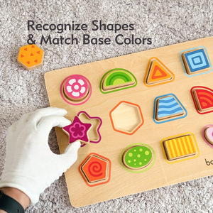 Puzzle in Legno con Numeri da Abbinare, <span class=keywords><strong>Difficoltà</strong></span> Junior, Giocattoli Educativi Montessori per Bambini e Neonati, Pronto per la Spedizione, Disponibile in Stock - Product Image 3