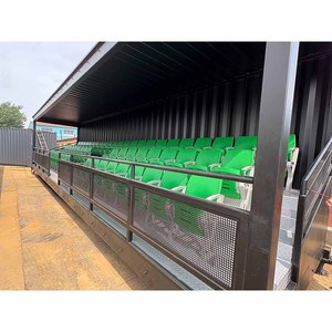 Temporary Prefabricated Grandstand Mobile Grandstand Bleachers Football Spectator Stand with 63 Flip up Seats for Club Football - Product Image 6