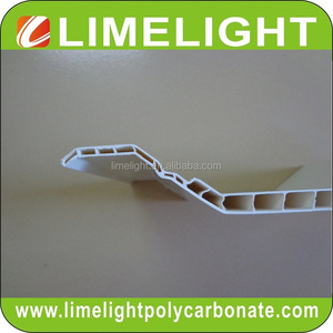 Tôle de toiture en PVC ondulé avec revêtement UV, structure à double paroi, bleu, blanc, bleu+blanc, fabriqué en Chine - Product Image 4