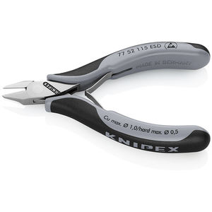 Cortador Diagonal Electrónico KNIPEX 77 52 115 ESD con Mangos Multicomponentes de 115 mm - Product Image 2