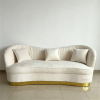 Comptoir de réception moderne de luxe léger en tissu velours carré sur mesure, base en acier inoxydable, écologique, pour hôpital, maison, bar