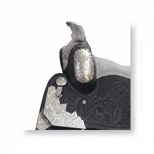 Selle Western en cuir de vache véritable toutes saisons, siège souple, couleur personnalisable, design personnalisé, logo personnalisé, tailles personnalisées, équitation - Product Image 1