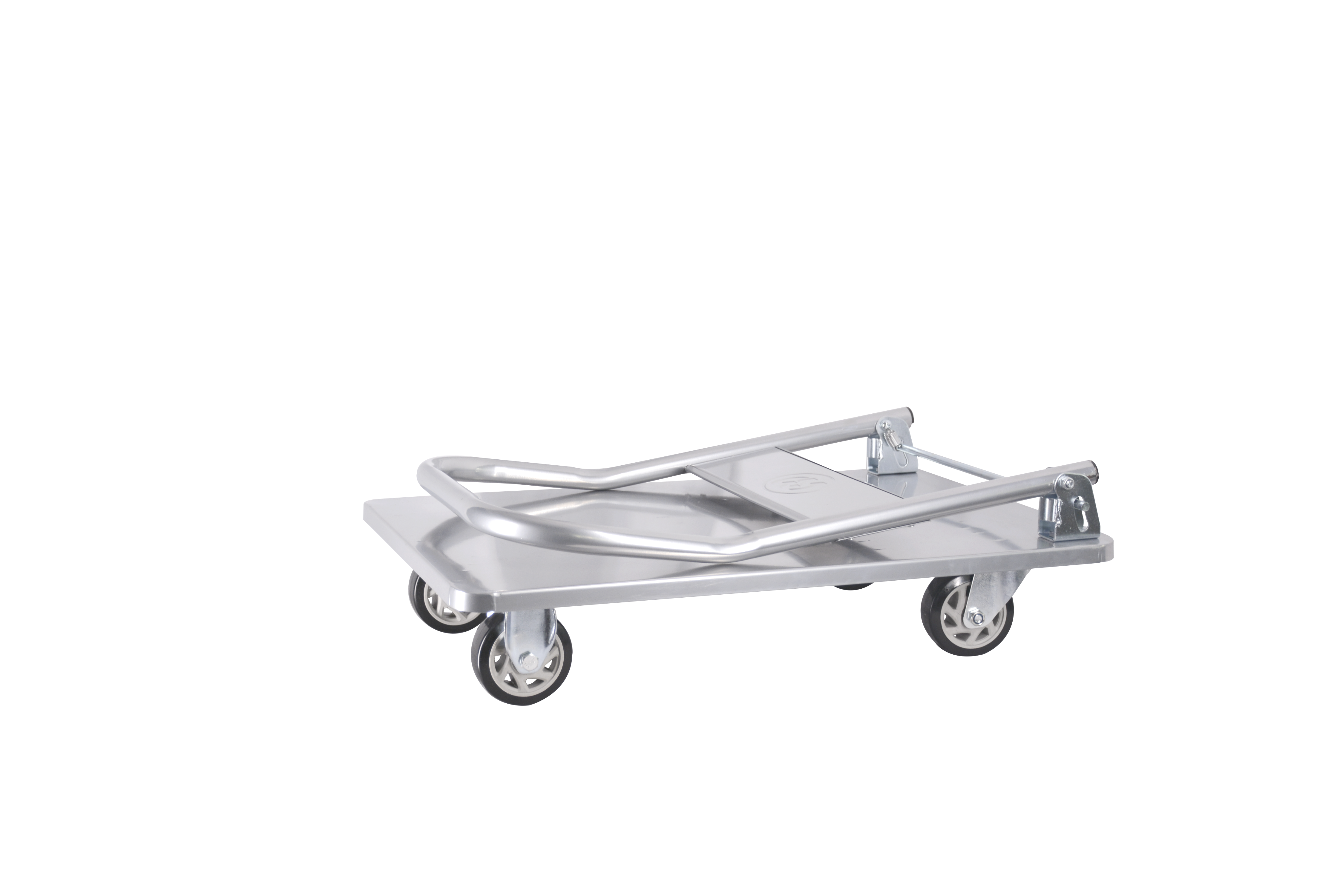 50*70cm Stainless Steel Foldable Grocery Rolling Platform Trolley Cart Loading 200kg Ss Hand Carts & Trolleys