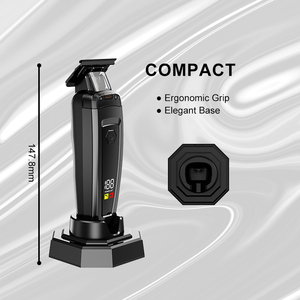 Rasoio Elettrico da Barbiere con Motore Brushless da 7500 giri/min, Produttore OEM Professionale, <span class=keywords><strong>Set</strong></span> Tagliacapelli e Barba Cordless con Base di Ricarica - Product Image 6