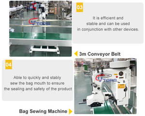 Machine de pesage et d'emballage en poudre, grand sac tissé, Bagger, système de couture, 5kg, 10kg, <span class=keywords><strong>20</strong></span> kg, 25kg, 50kg - Product Image 5